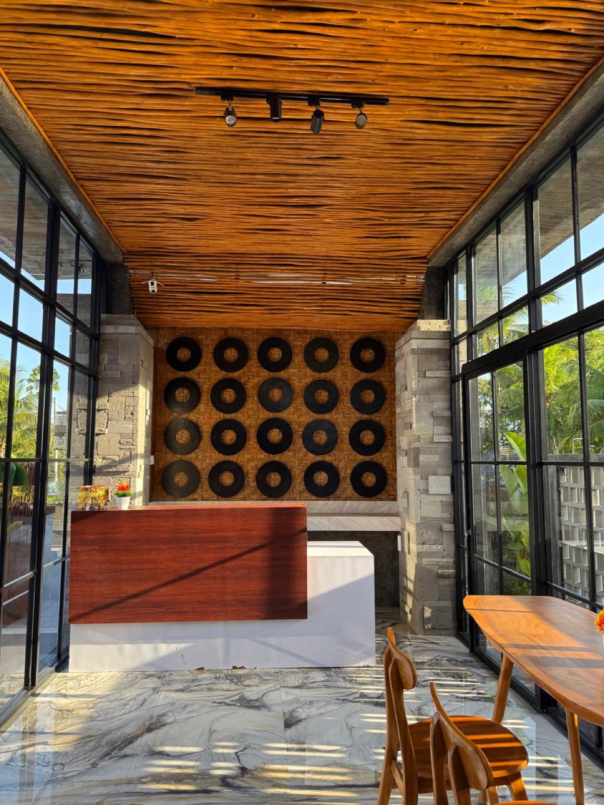 Timber details and soft morning light